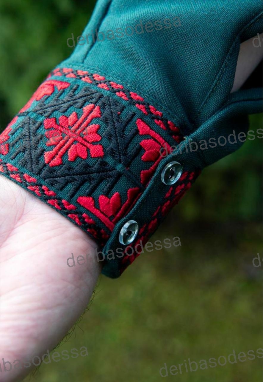 Traditional Ukrainian embroidered shirt for men Vyshyvanka S,M,L,XL,2XL,3XL,4XL