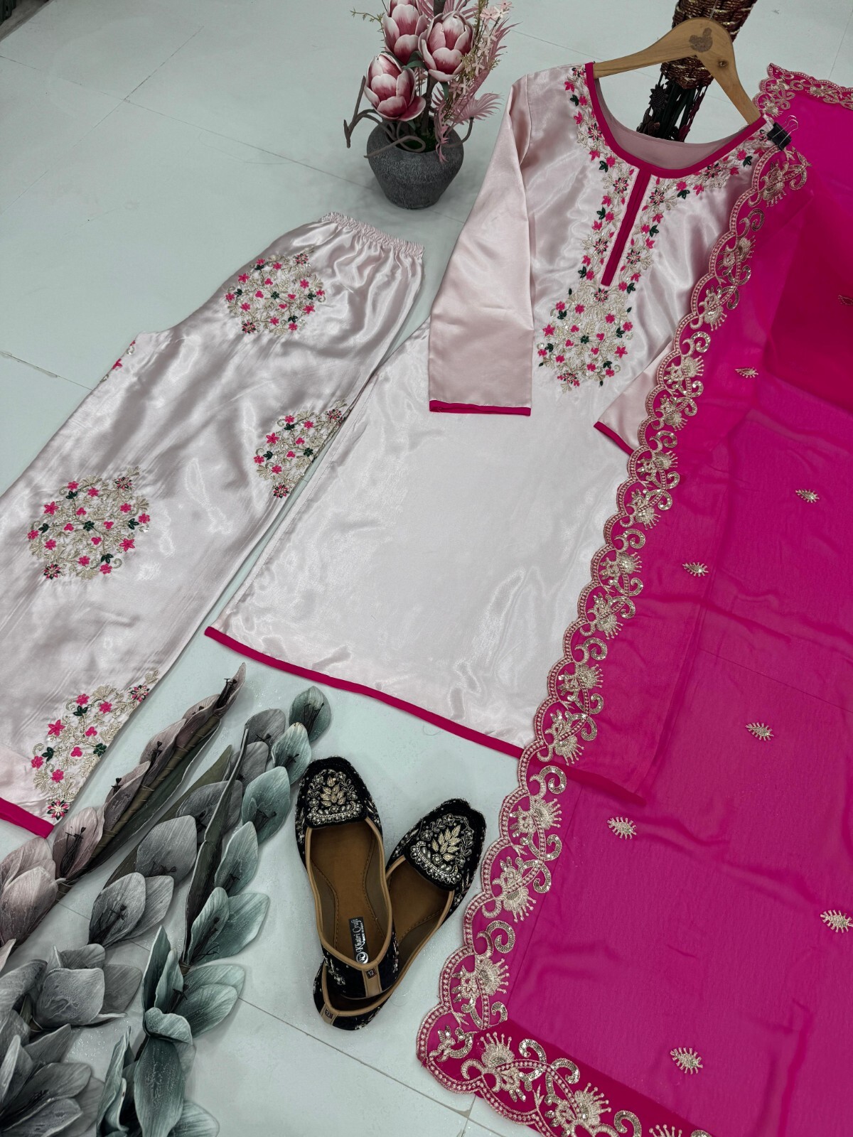 INDIAN PAKISTANI WOMEN ETHNIC SUITS SHARARA PLAZZO WEDDING WEAR SALWAR KAMEEZ