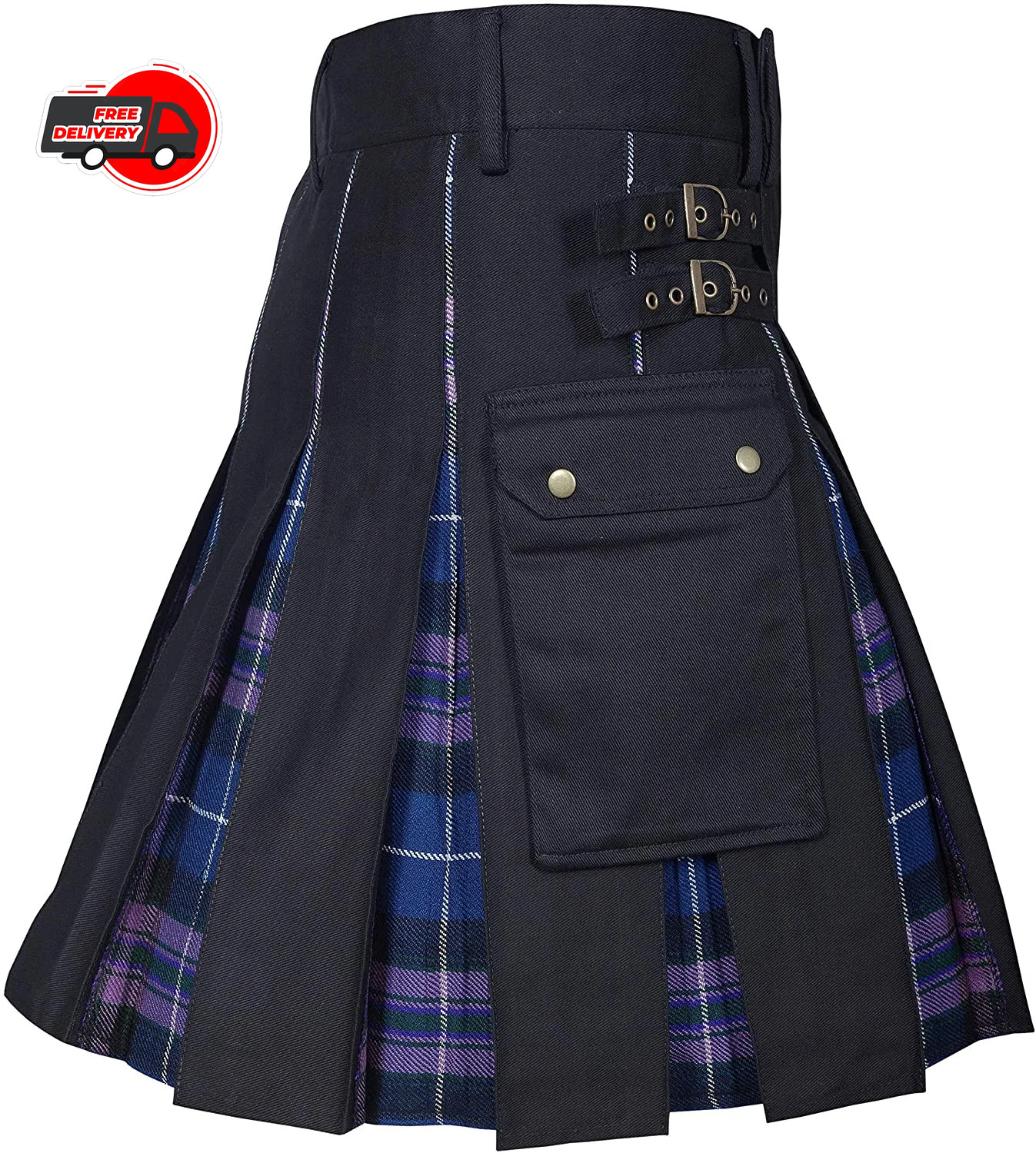 Utility Kilt Kilts Men’s for Men Modern Hybrid Cotton & Tartan Kilts Scottish