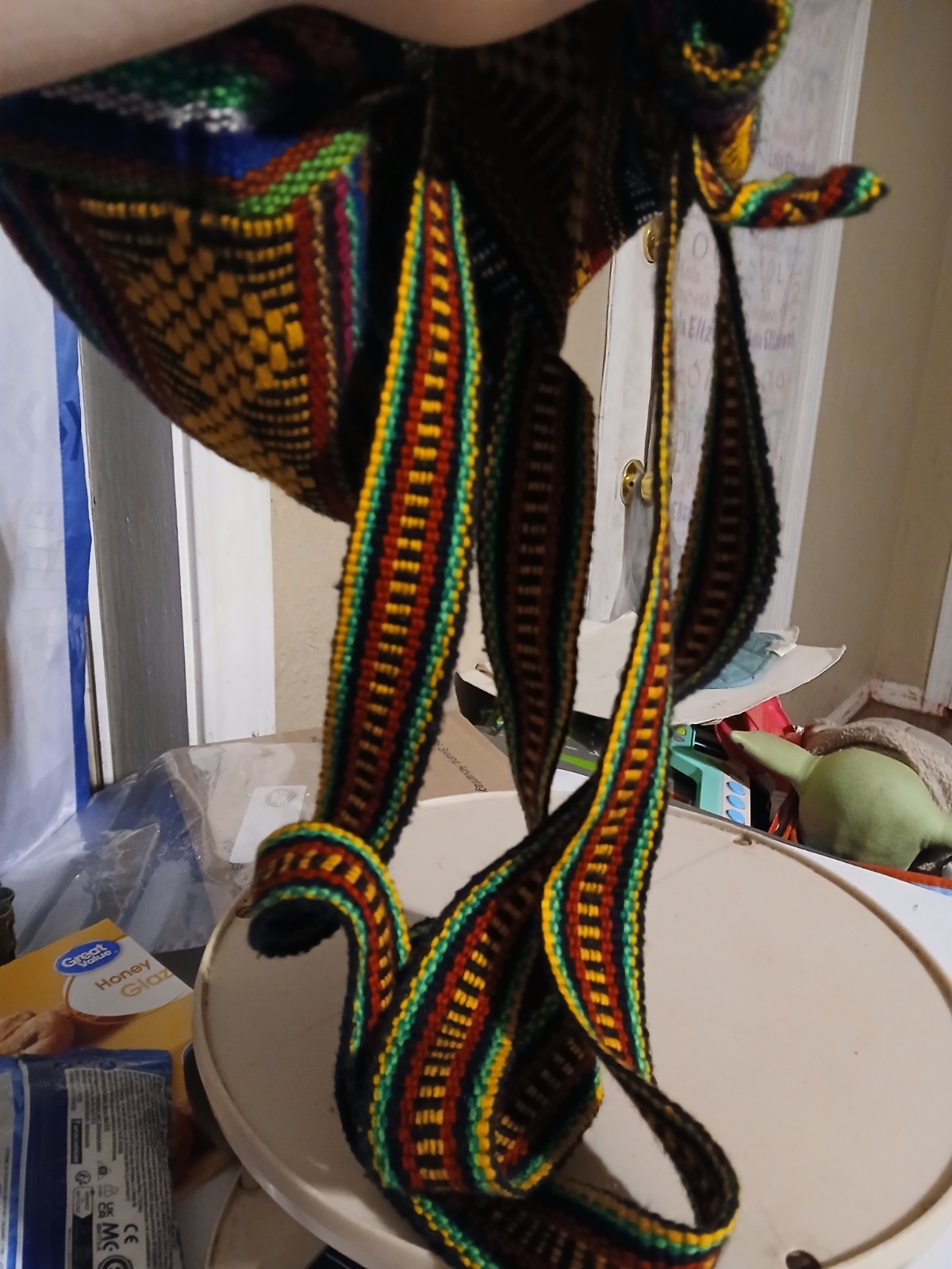 BACKPACK Mini Size , HIPPIE GEAR , MEXICAN MADE , AUTHENTIC PINZON , YELLOW MIX