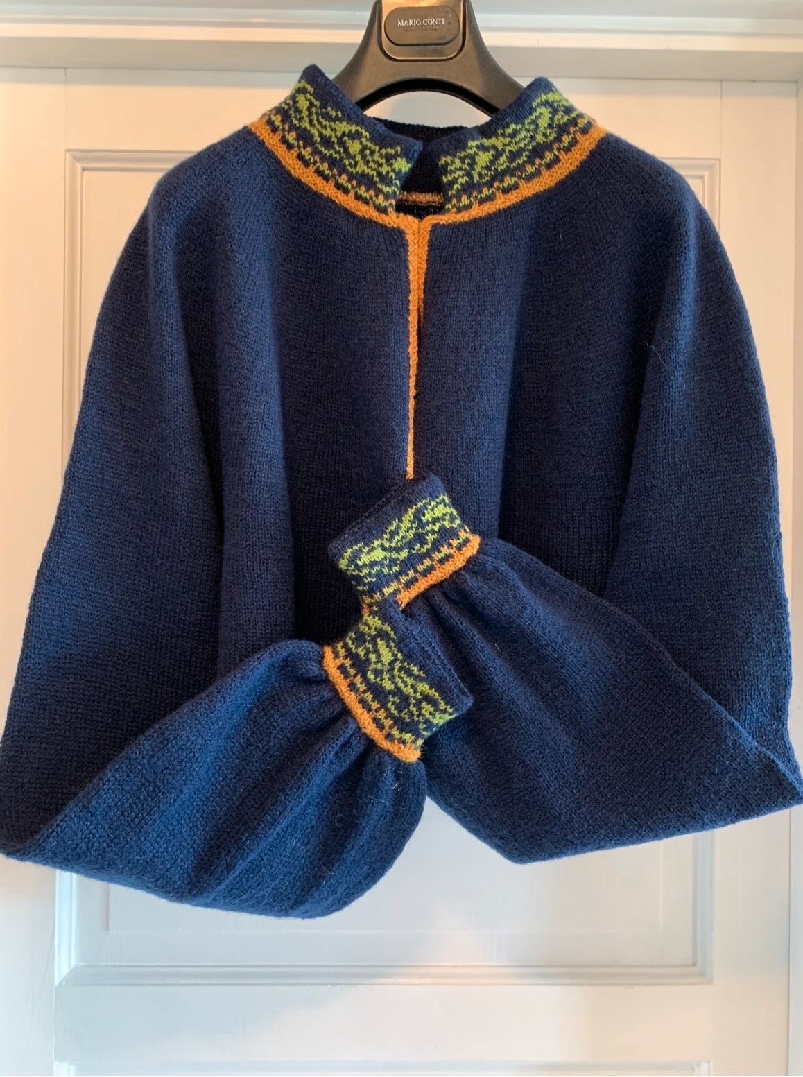 AUTHENTIC New 2/3X+ Plus NORWEGIAN Hand knit wool jacket Nordland Bunad Norway