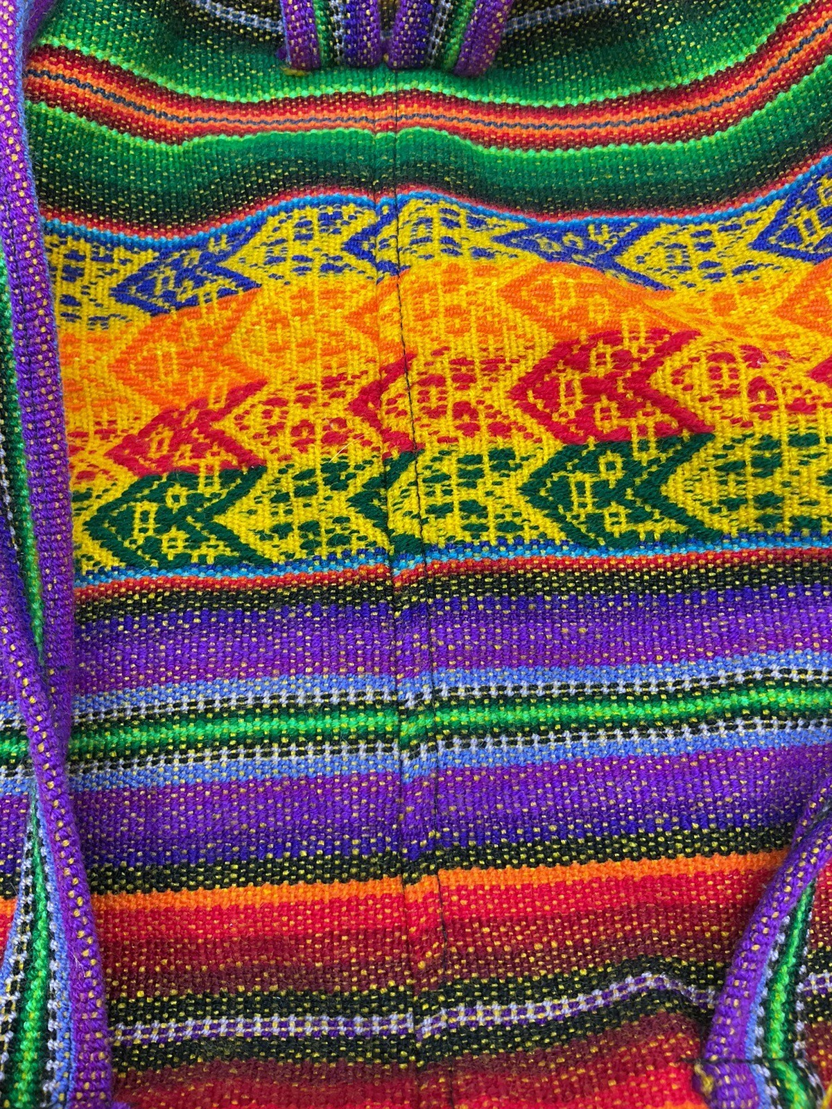 Inca Peruvian Small Backpack Embroidery Alpaca Girl Sun Woven Knapsack