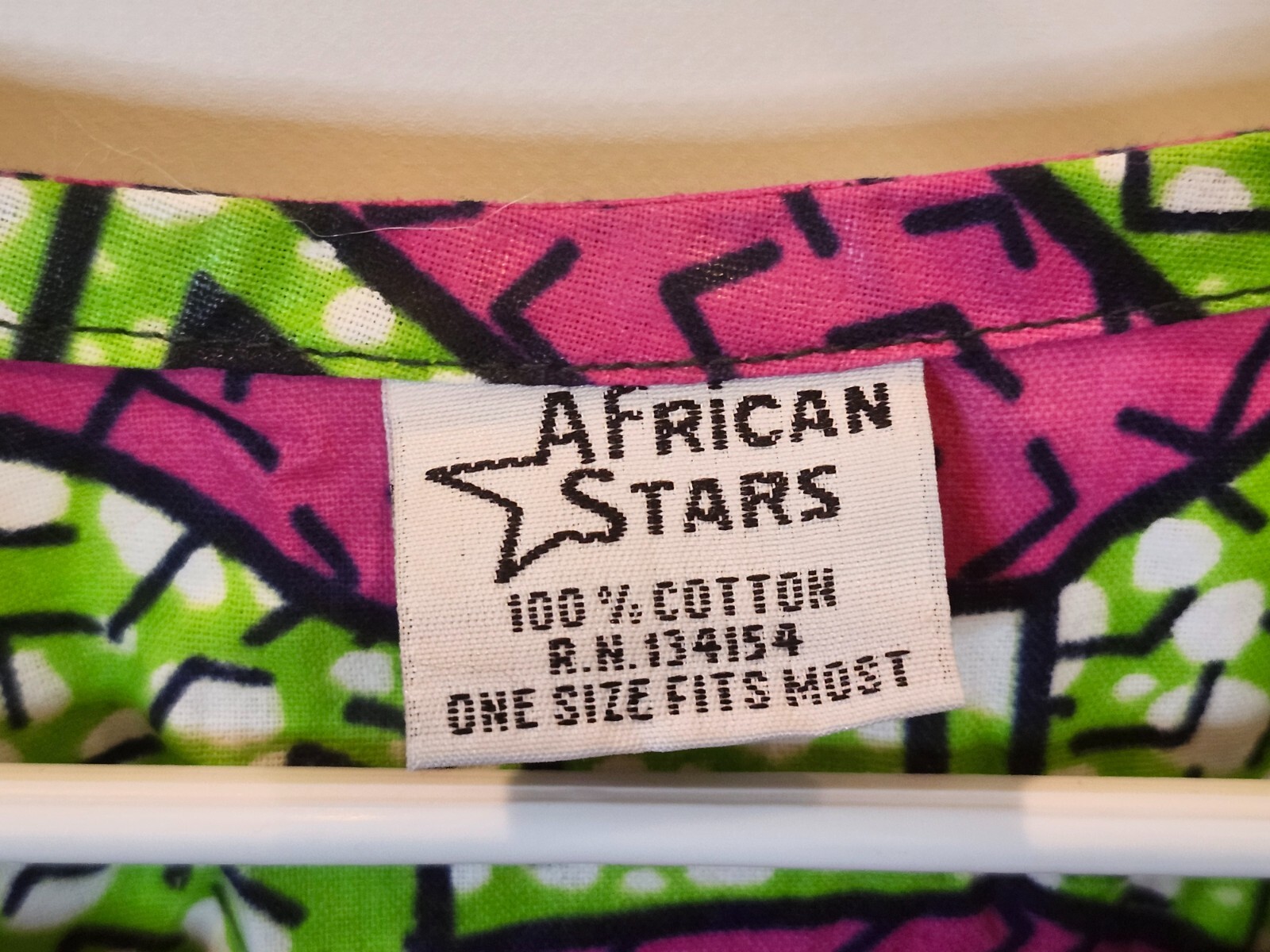 African Stars Womens Mens Embroidered Casual Shirt One Size