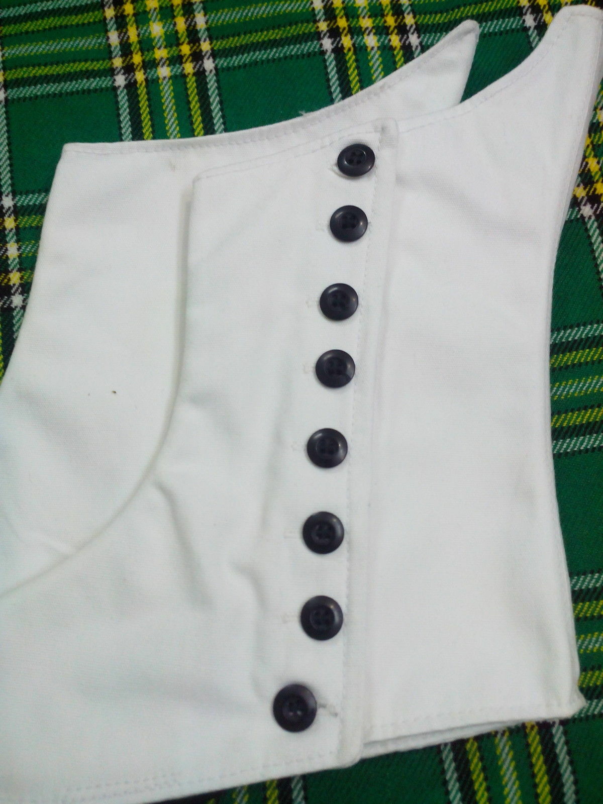 Kilt Spats Highland Pipers Drummer Scottish Band Spat 8 Buttons Pipe Band Spats