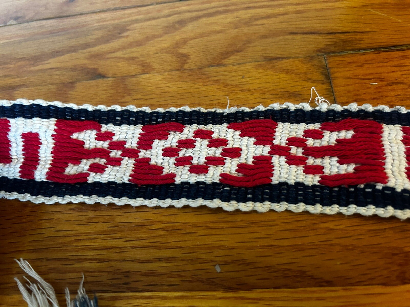 Artisan Handmade Embroidered Sash Belt Ceremonial Made in Mexico 44″ L