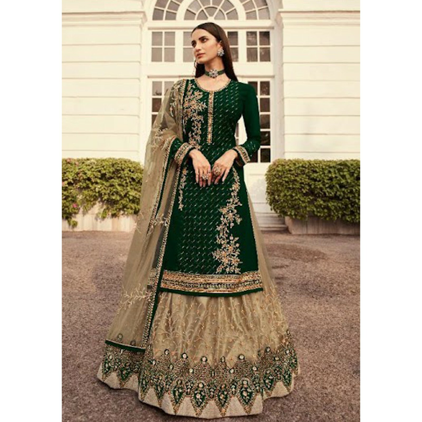Ready To Wear Pakistani Regular Wear Salwar Kameez Dress Indian Wear Lengha Suit