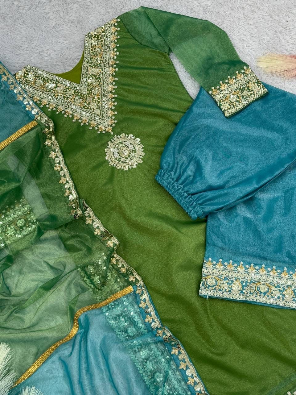 Indian Pakistani Ethnic Salwar Kameez Party Wedding Wear Bollywood Palazzo Suit