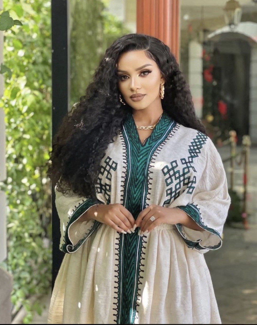 Handwoven Gorgious Ehiopian and Eritrian Traditional Dress (Check size guide)