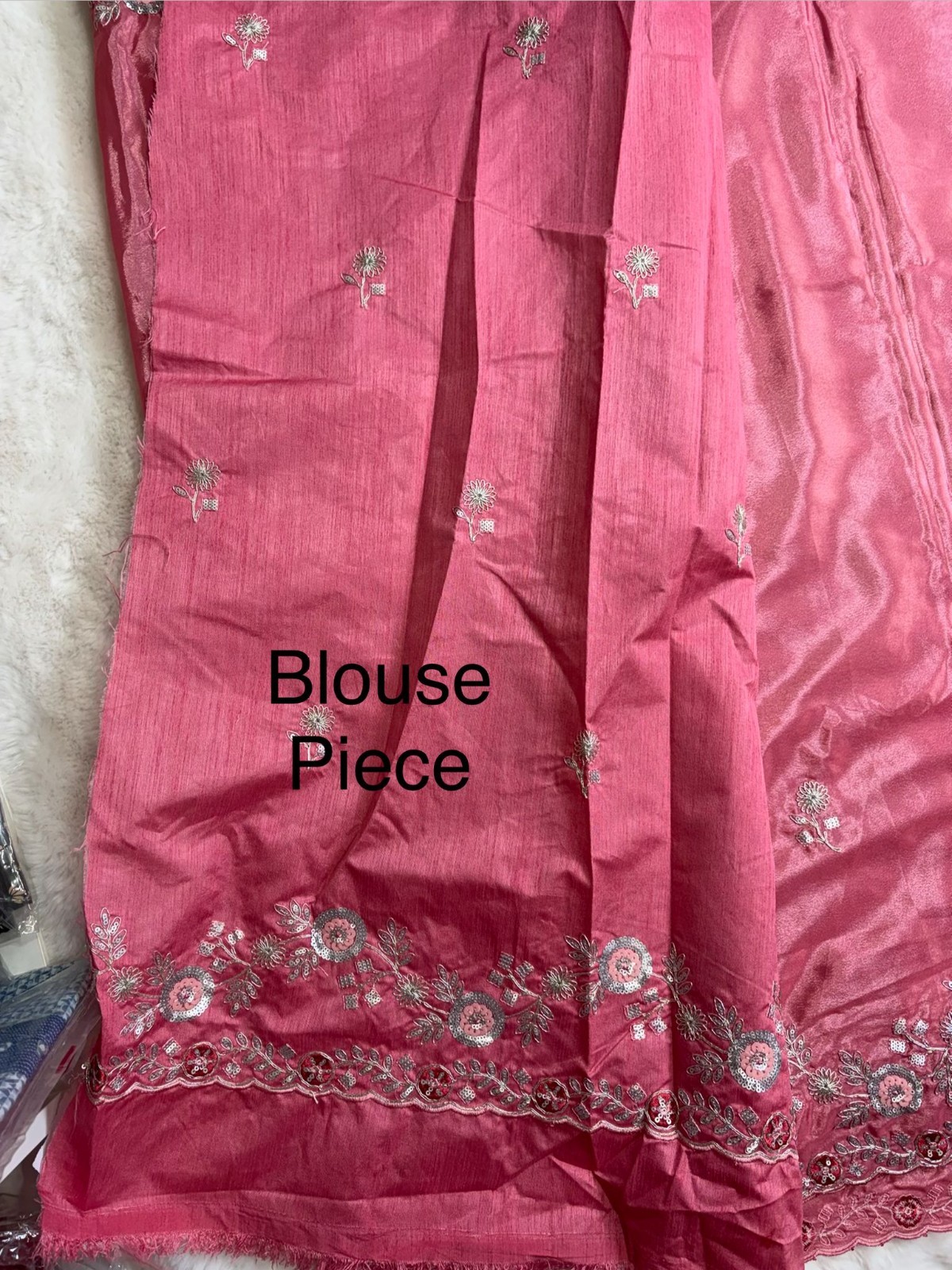 Pure tissue silk embroidery Saree