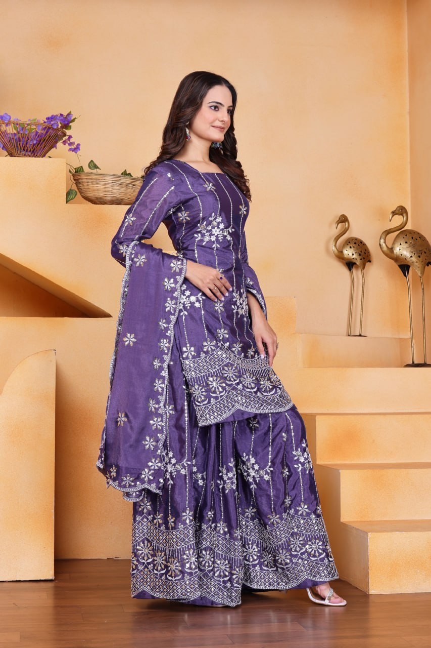 SALWAR KAMEEZ INDIAN WEDDING PAKISTANI PARTY WEAR DRESS SHARARA BOLLYWOOD SUIT