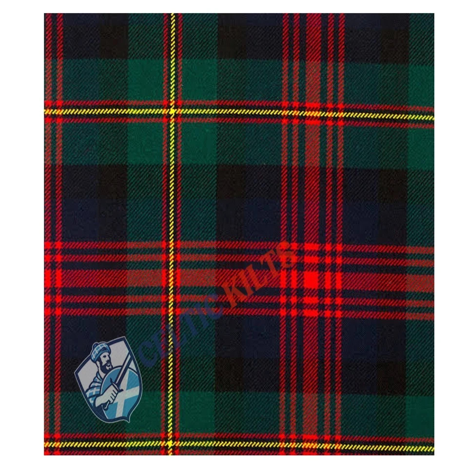 Scottish Logan modern Tartan Kilt For Men Custom Size 8 yard Traditional Kilt