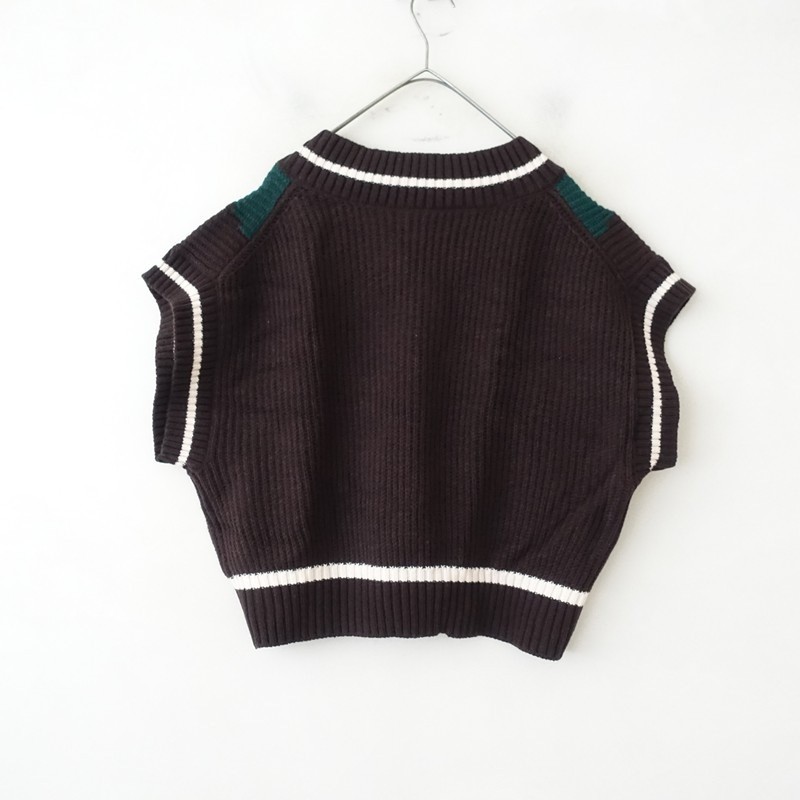 Traditional Weatherwear Wool-Blend Knit V-Neck Vest Size S