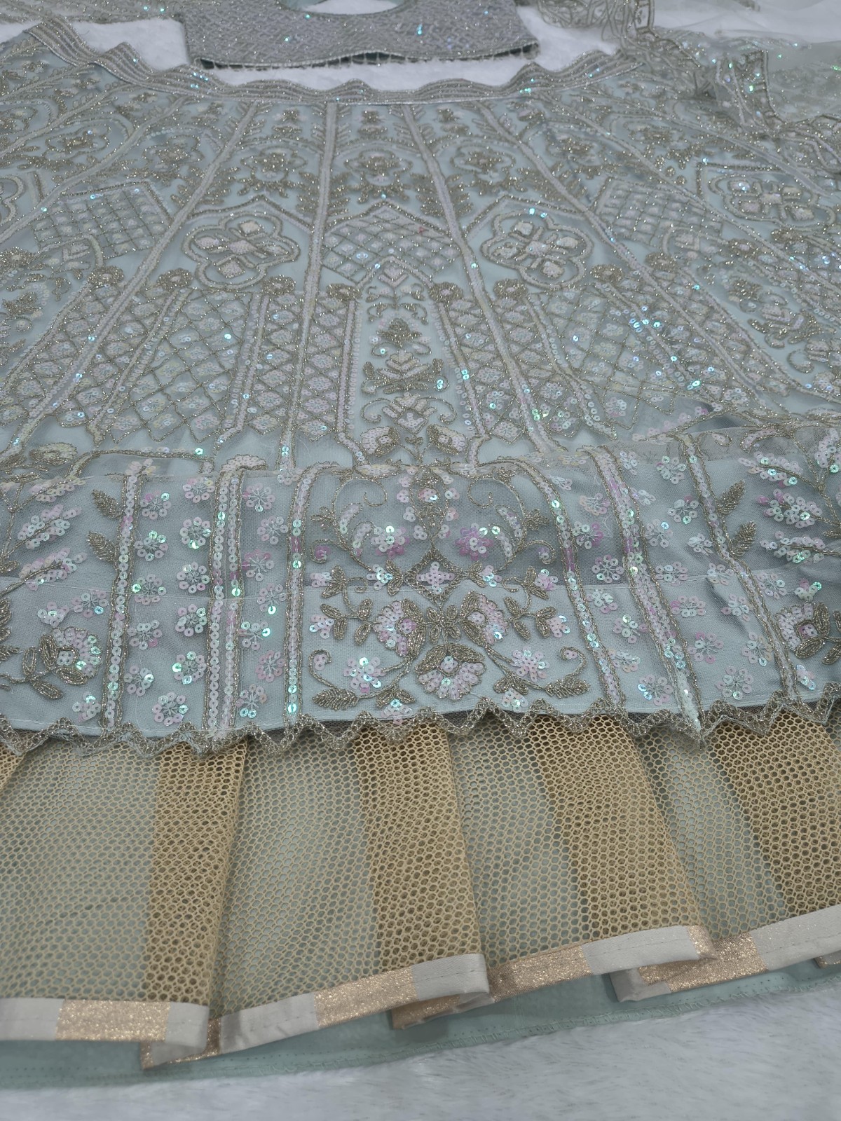Premium Butterfly Soft Net Lehenga Embellished With Beautiful T Embroidery