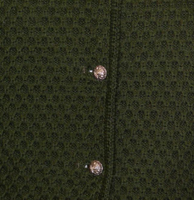 BOILED WOOL ~ GREEN Women German Austria WINTER WARM Dress Sweater Coat VEST 8 S