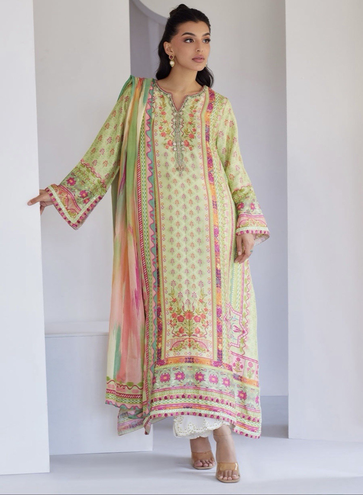 Farah Talib Aziz Luxury Silk 2 Piece Suit