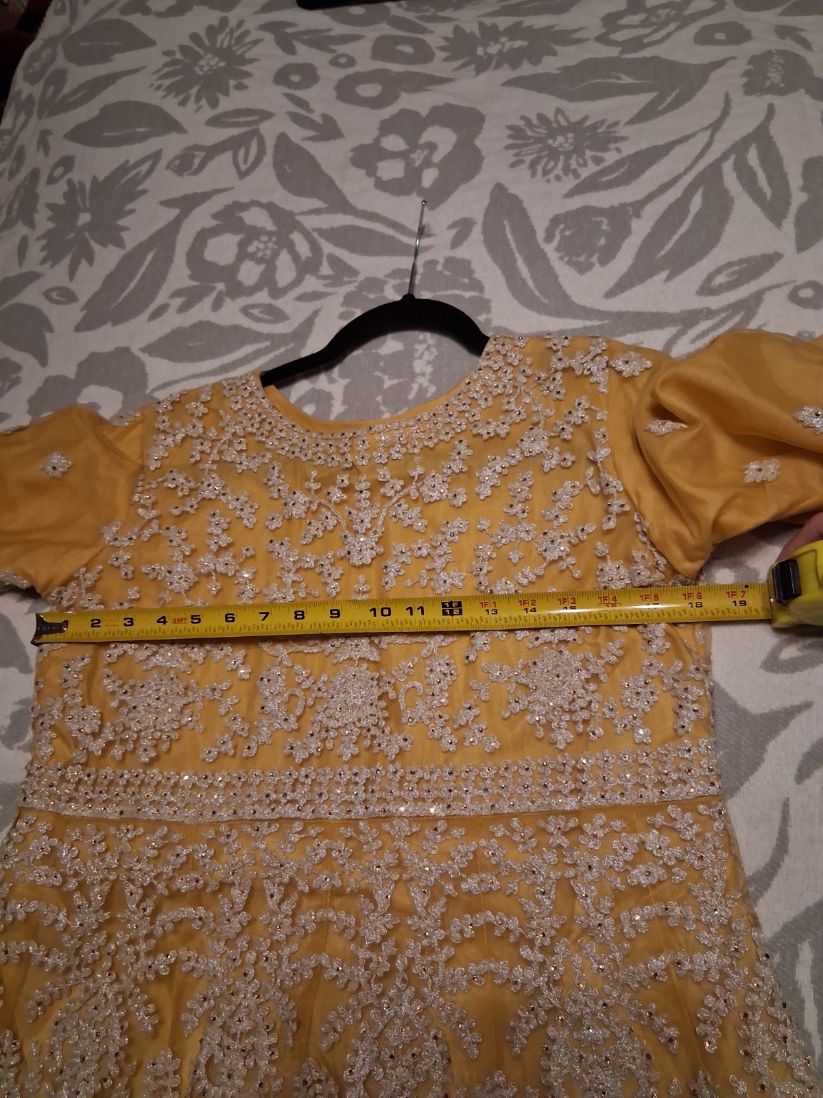 Aashirwad Creation PREMIUM SHARARA GOLD PARTY DRESS SALWAR KAMEEZ DESIGN YELLOW