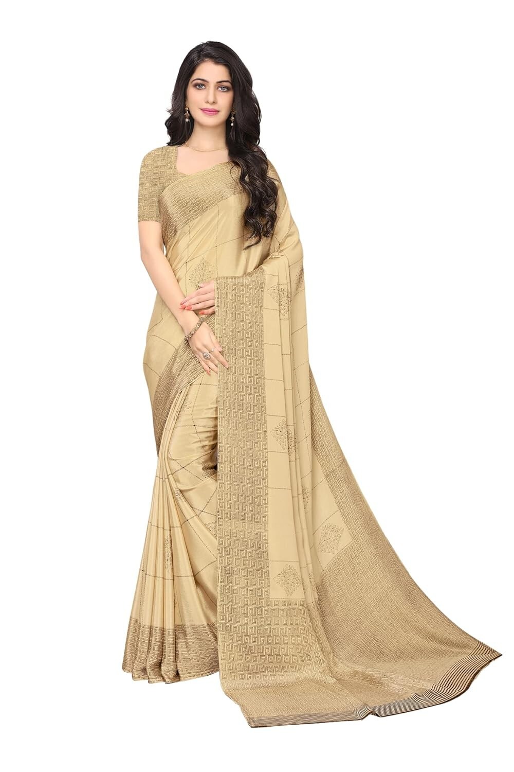 Women’s Tussar Silk Uniform Saree with Bouse Piece