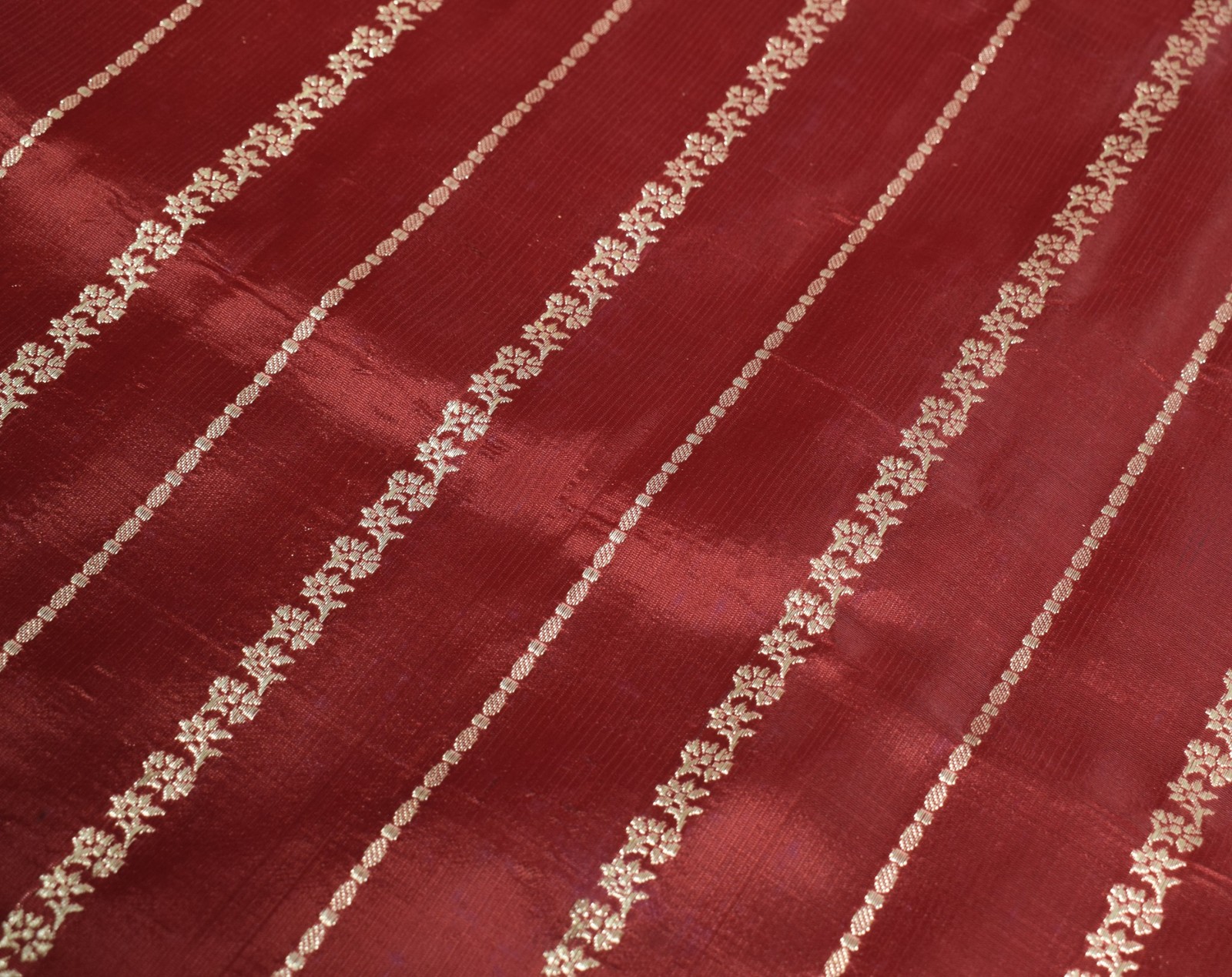 Sushila Vintage Heavy Saree Blend Satin Silk Banarasi Brocade Woven Sari Fabric