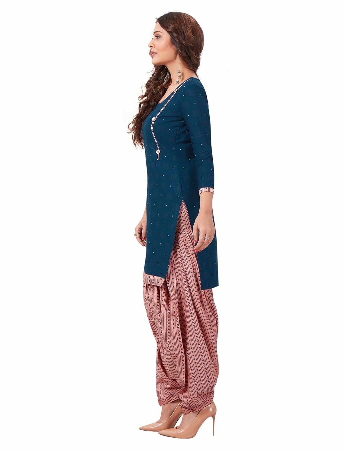 Cotton Printed Readymade Salwar Suit For Women