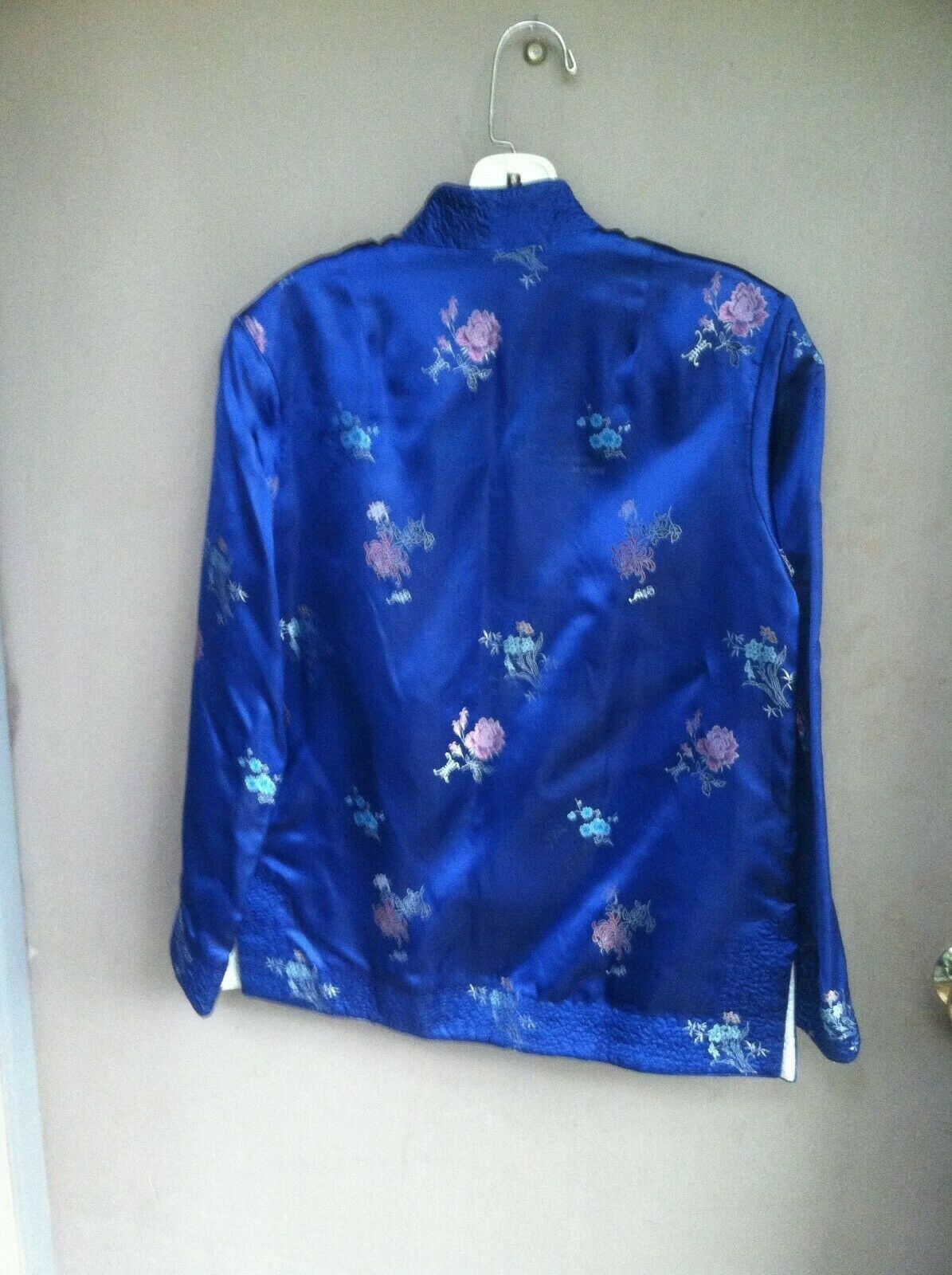Vintage Satin Reversible Oriental Jacket by Peony Brand Shanghai China
