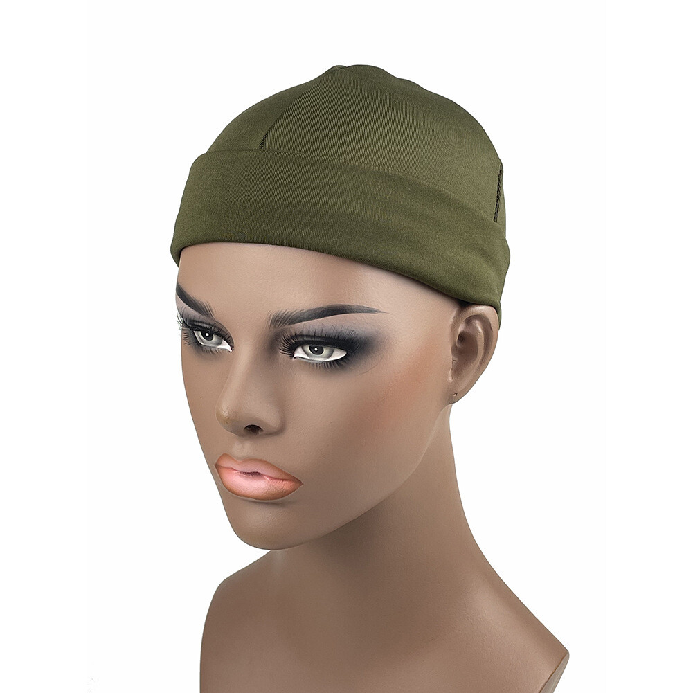 Unisex Casual Inner Fleece Beanie Soft Cozy Plain Color Outdoor Sport Warm Cap
