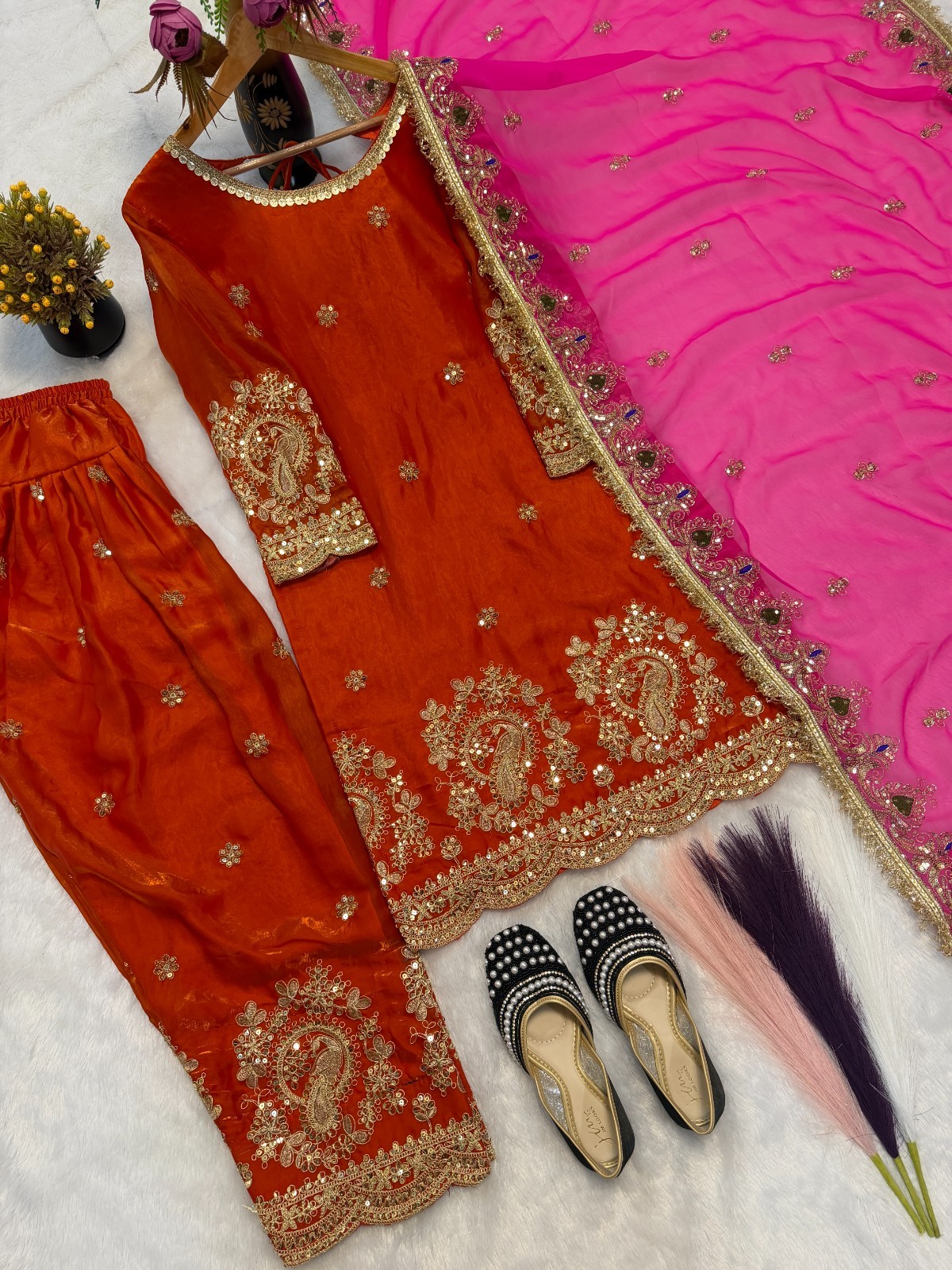 BOLLYWOOD SUIT PAKISTANI INDIAN WEDDING DHOTI TOP SALWAR KAMEEZ PARTY WEAR DRESS