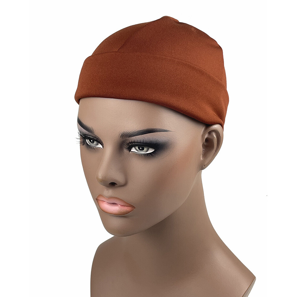 Unisex Casual Inner Fleece Beanie Soft Cozy Plain Color Outdoor Sport Warm Cap