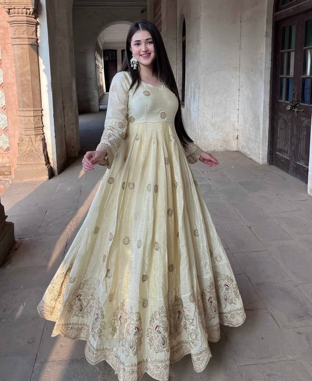 GOWN SALWAR KAMEEZ PAKISTANI INDIAN WEDDING PARTY WEAR DRESS BOLLYWOOD SUIT NEW