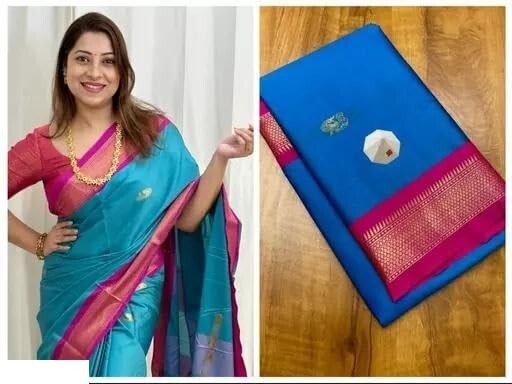 Women’s Zari Work, Cotton Silk Fabric