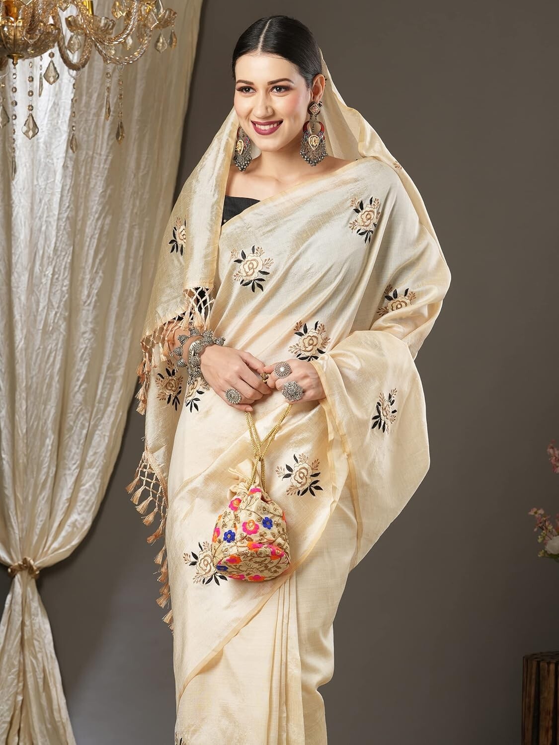 Women Wear Cotton Silk Banarasi Sari Kanjivaram Soft Pure Paithani Wedding Saree
