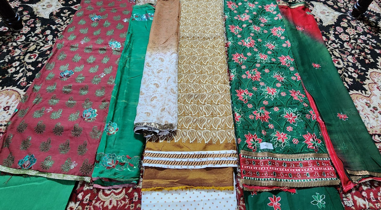 3 Peice Cotton Blend Unstitched open fabric Salwar Kameez dupatta suit Set