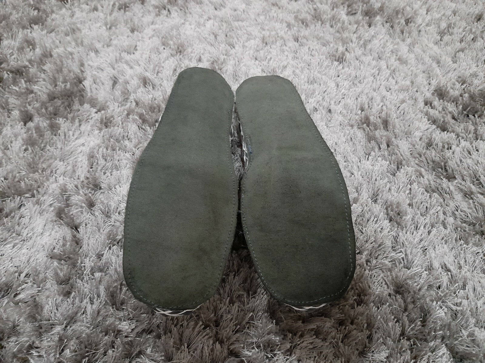 ALBANIAN HANDCRAFT WOOL BOOTEES SLIPPERS SHOES SOCKS WITH LEATHER PAPUCE NEW #6