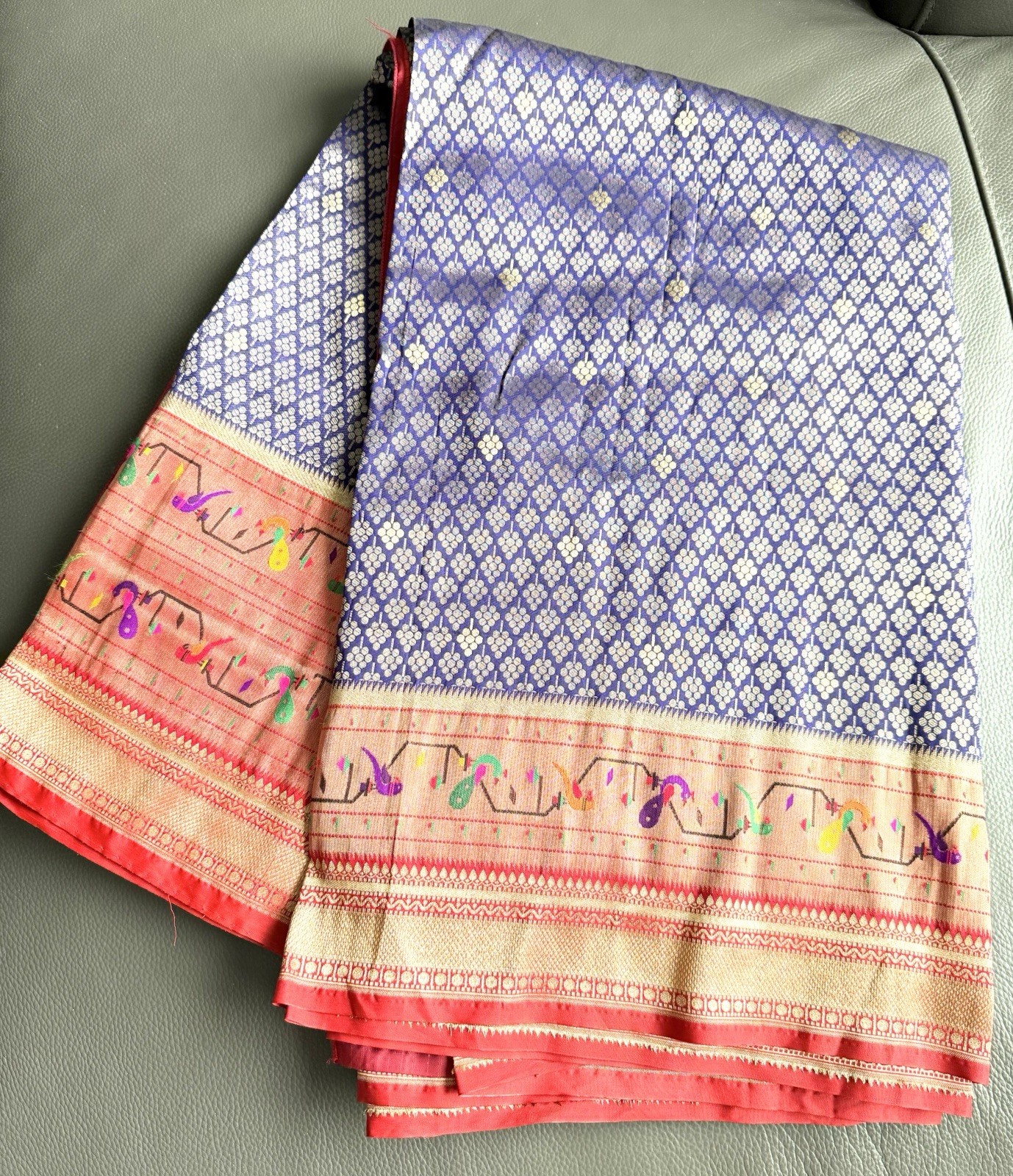 sarees for women Brand New Pochampally Ikat saree Blue Color Saree Pattu Saree