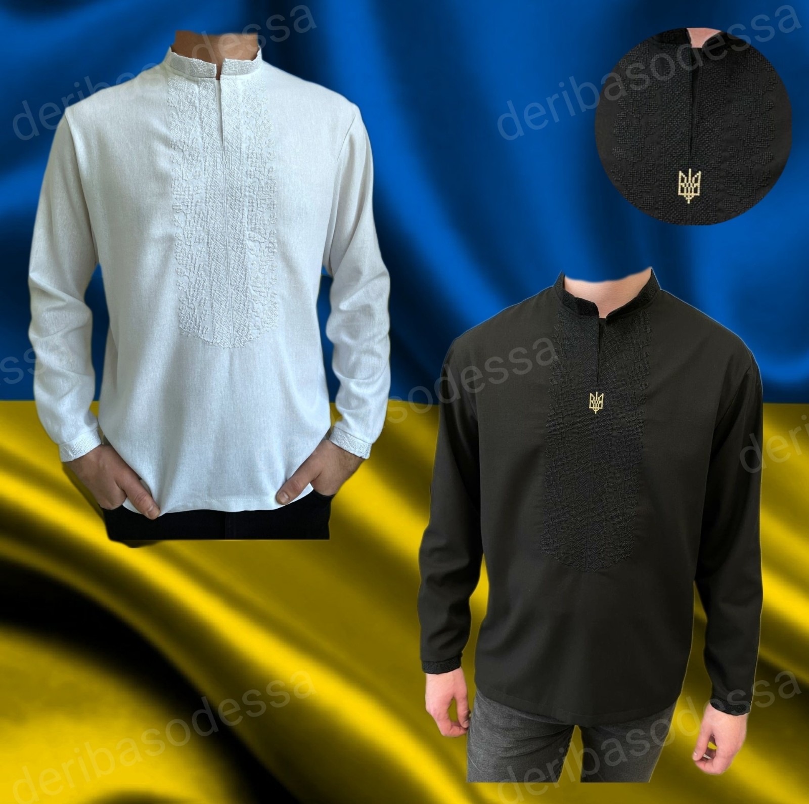 Ukrainian traditional embroidered men’s shirt Vyshyvanka XS,S,M,L,XL,2XL,3XL,4XL