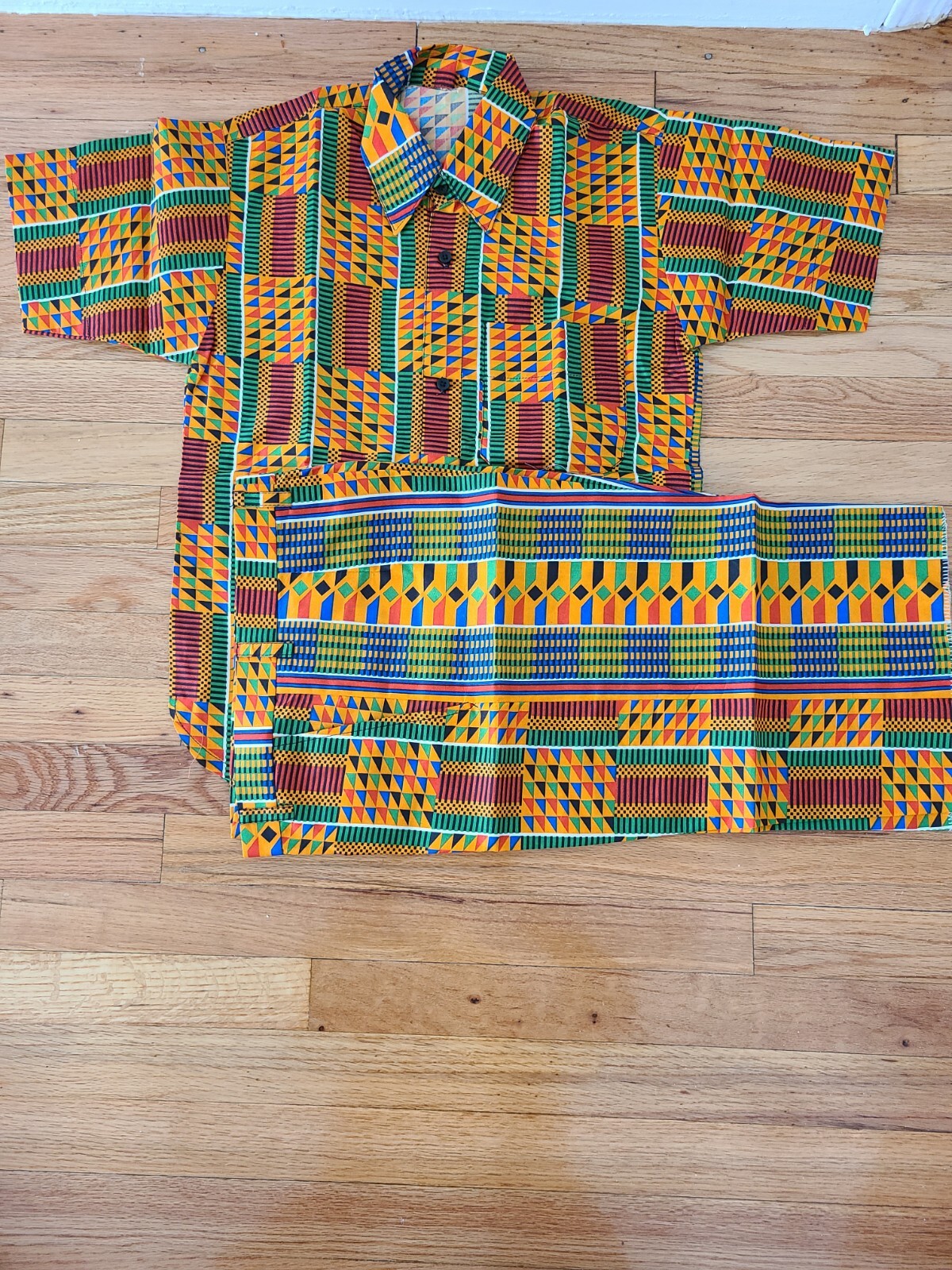 African outfit young boys Dashiki kente 15-17 Years l Unisex Shirt short kids
