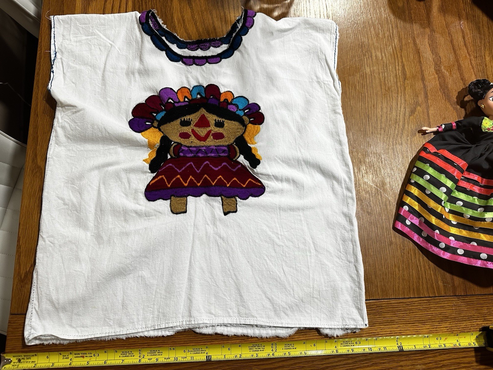 Handmade Mexican White Blouse