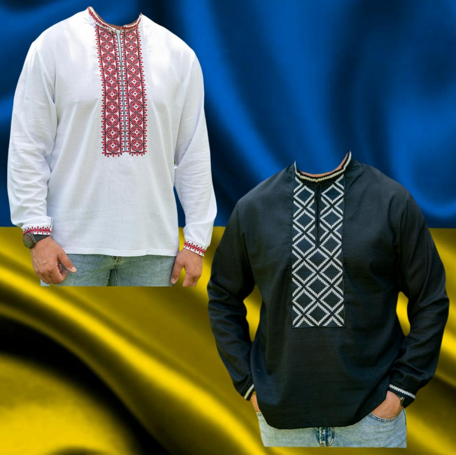 Ukrainian traditional embroidered men’s shirt Vyshyvanka XS,S,M,L,XL,2XL,3XL,4XL