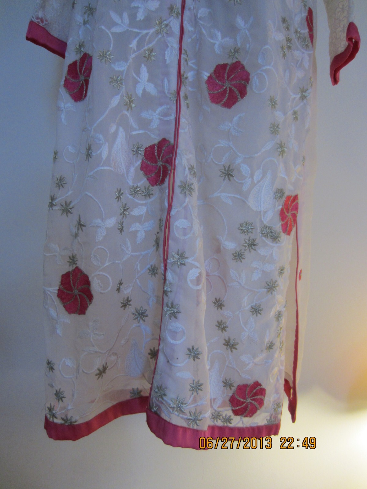 STITCHED SHIRT-GALA DESIGN (PUNJABI)-SPECIALLY EMBROIDERED GEORGETTE (15-12)