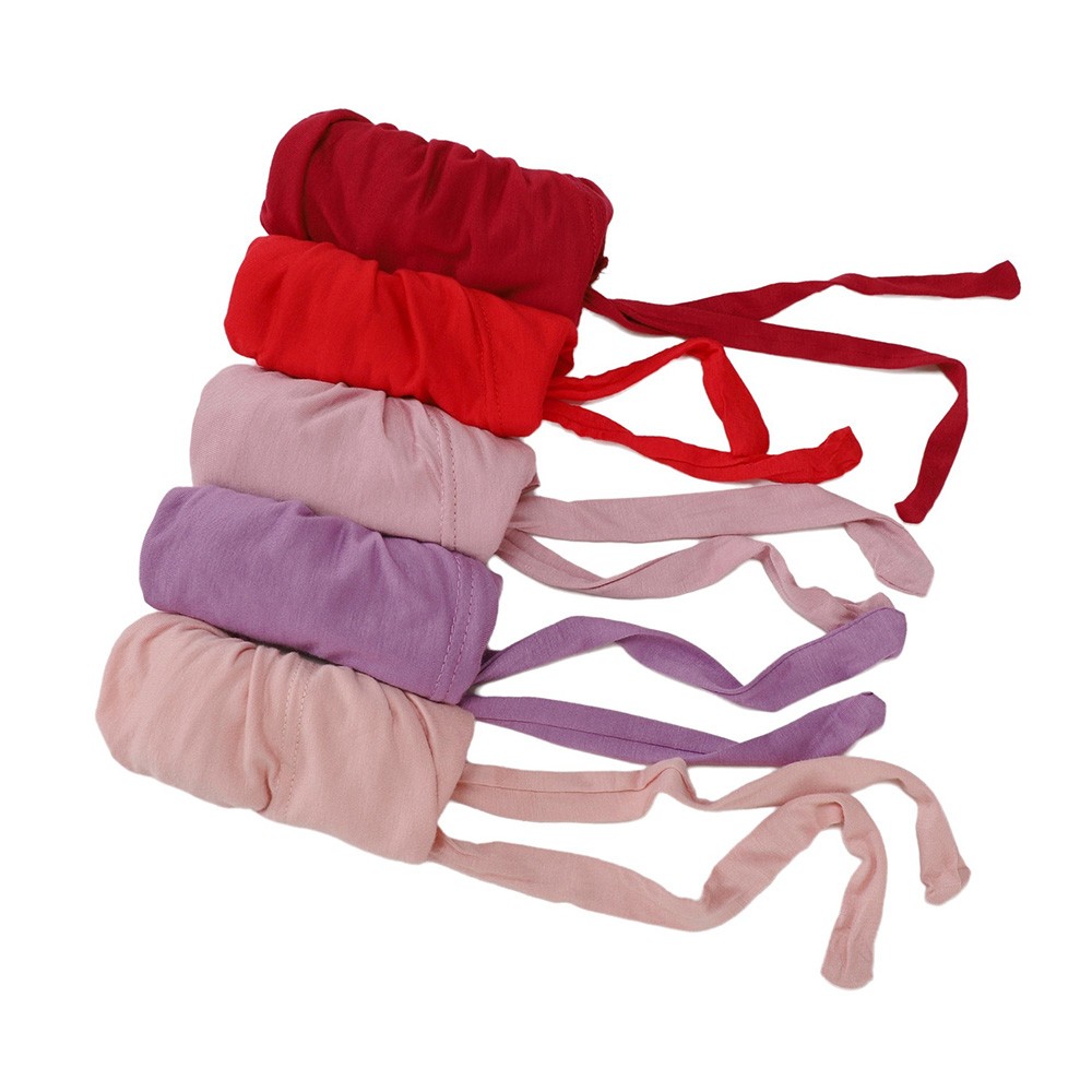 1/2pc Solid Color Elastic Beanie Modal Soft Adjustable Inner Cap Hijab Turban