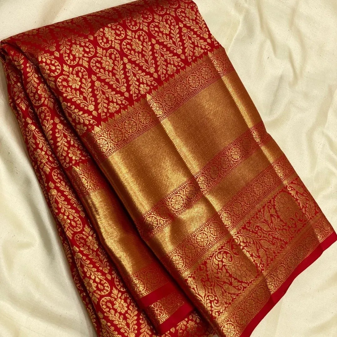 Banarasi Silk Saree Luxury Designer Indian Wedding Wear With Blouse Piece
