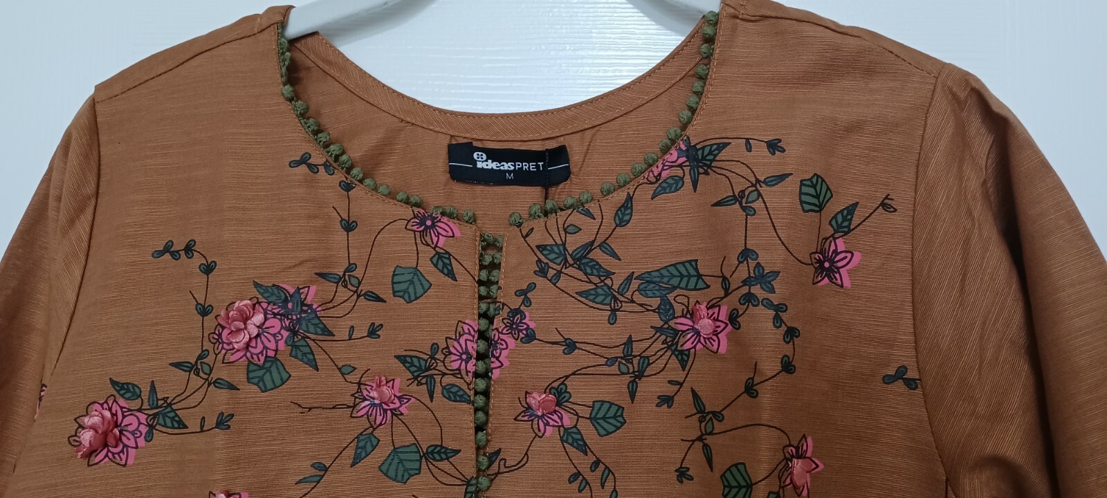 NWT GUL AHMED Sizes M, L Screen Printed Khaddar Kurti Pakistani Designer