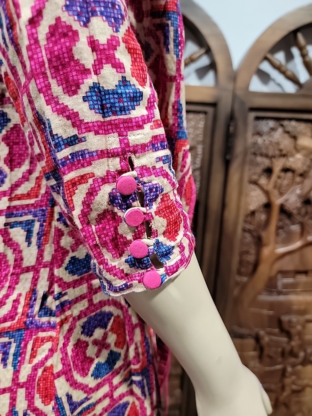 Sailor Regular Fit Size S Multicolor Woven Long Kurti Dress #C