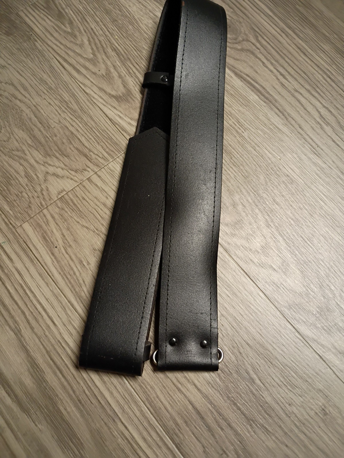 Clann Crois Heavy Black Leather Scottish Kilt Belt Never Used Small