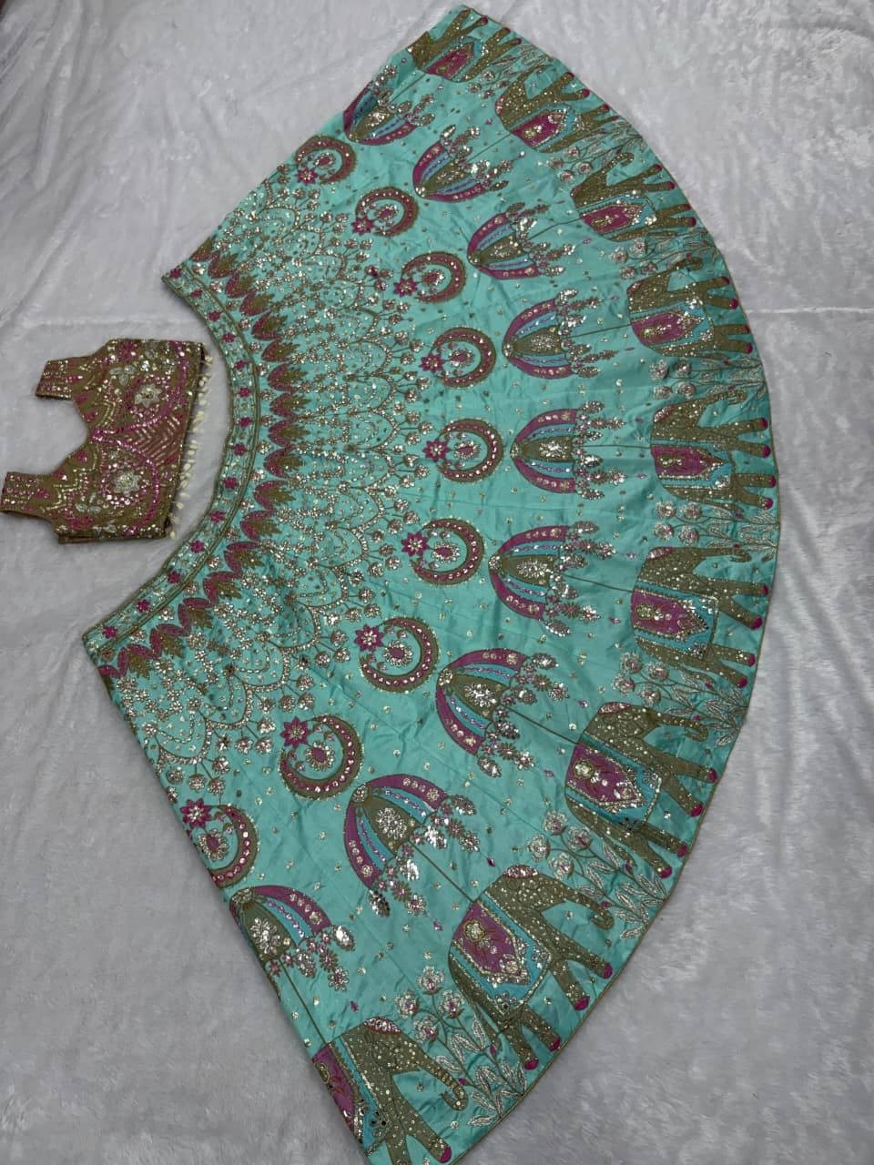 Bollywood Indian Lehenga Ethnic Wedding Pakistani Bridal Party Lengha Choli