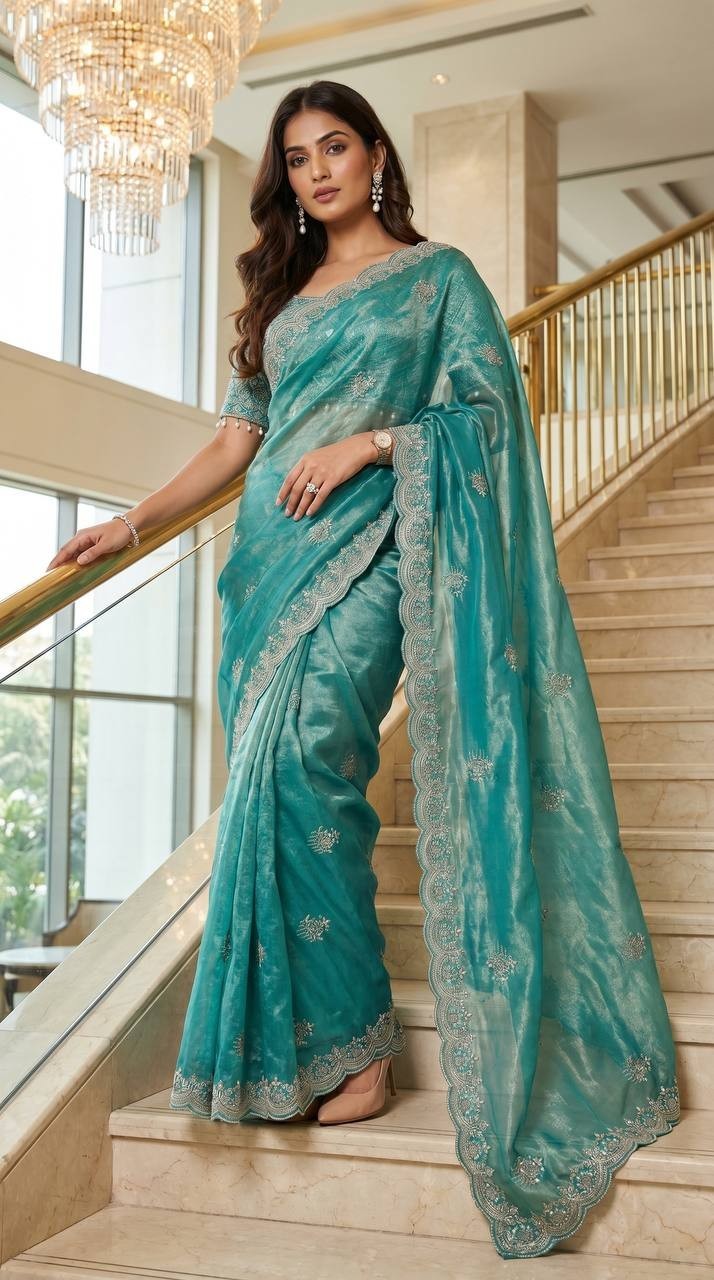 Saree Blouse Bollywood Party Wear Indian Pakistani New Sari Wedding Designer