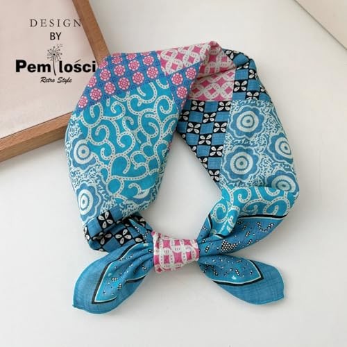 Cotton-Blend Bandana, Head Scarf, Headband, Head wrap, Hair Neck Scarf Fcs047