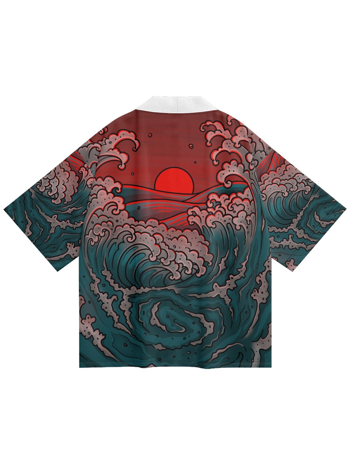 Niepce Unisex Japanese Graphic Lightweight Kimono Cardigan Shirt Tops
