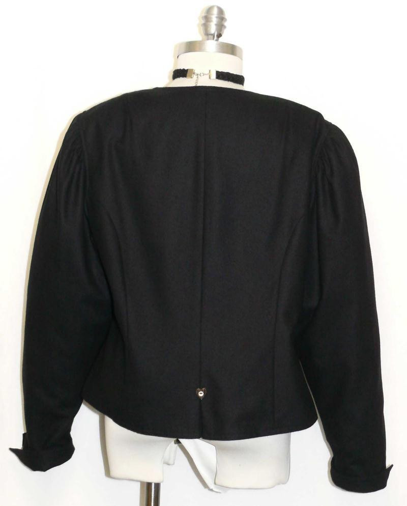 L 16 B46″ Wool German Black Winter Jacket Cost Women Sport Riding HIGH QUALITY