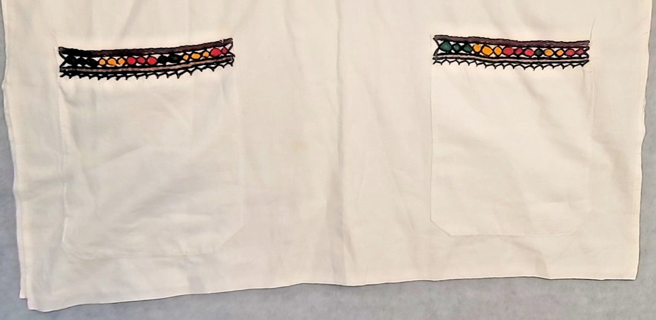 Ethiopian Traditional Embroidered Men Shirt Size XL
