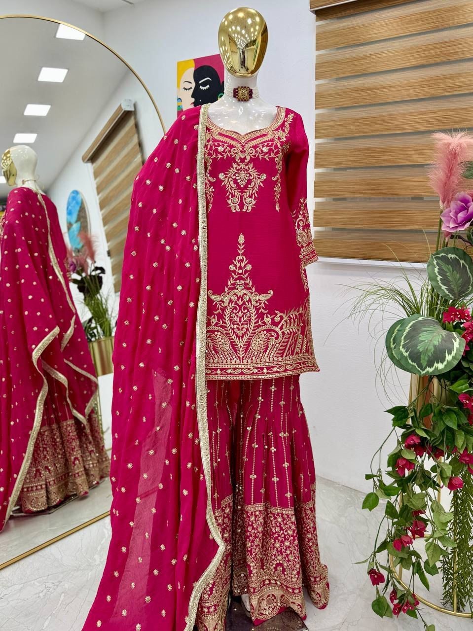 SALWAR KAMEEZ PAKISTANI INDIAN WEDDING PARTY WEAR DRESS BOLLYWOOD SUIT SHARARA